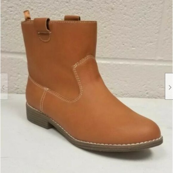 navy leather ankle boots size 5